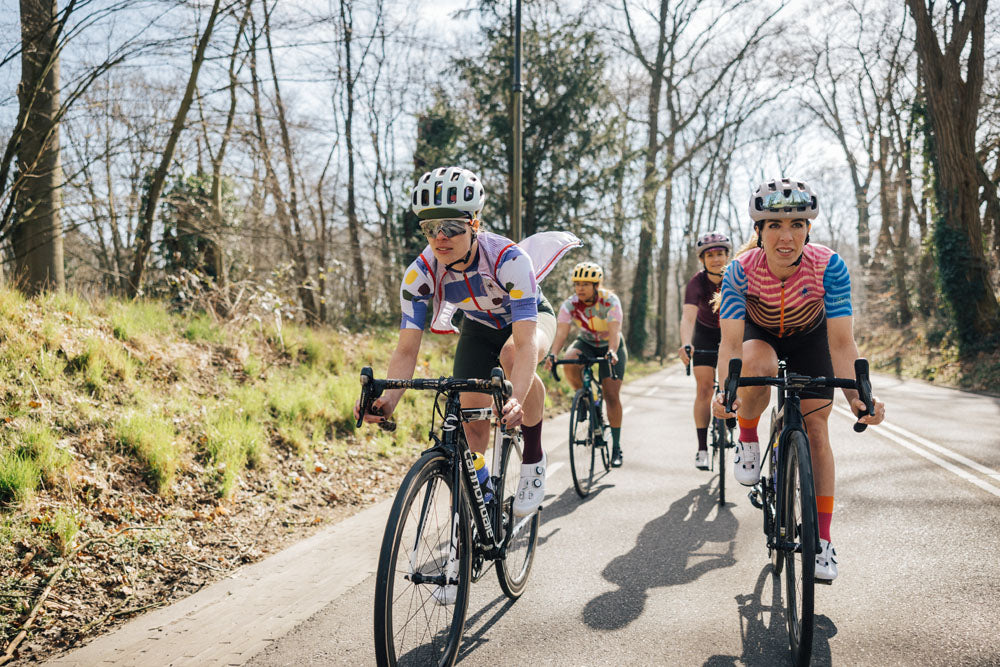 Gruppe Team Velo Damen Schweiz Velorelle